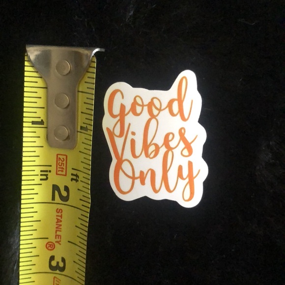 10 for $8 sticker bundle π€
Good vibes only in orange design - Picture 3 of 3